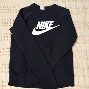 Nike Womens B/W Comfy Cozy Logo Sweatshirt Loungewear